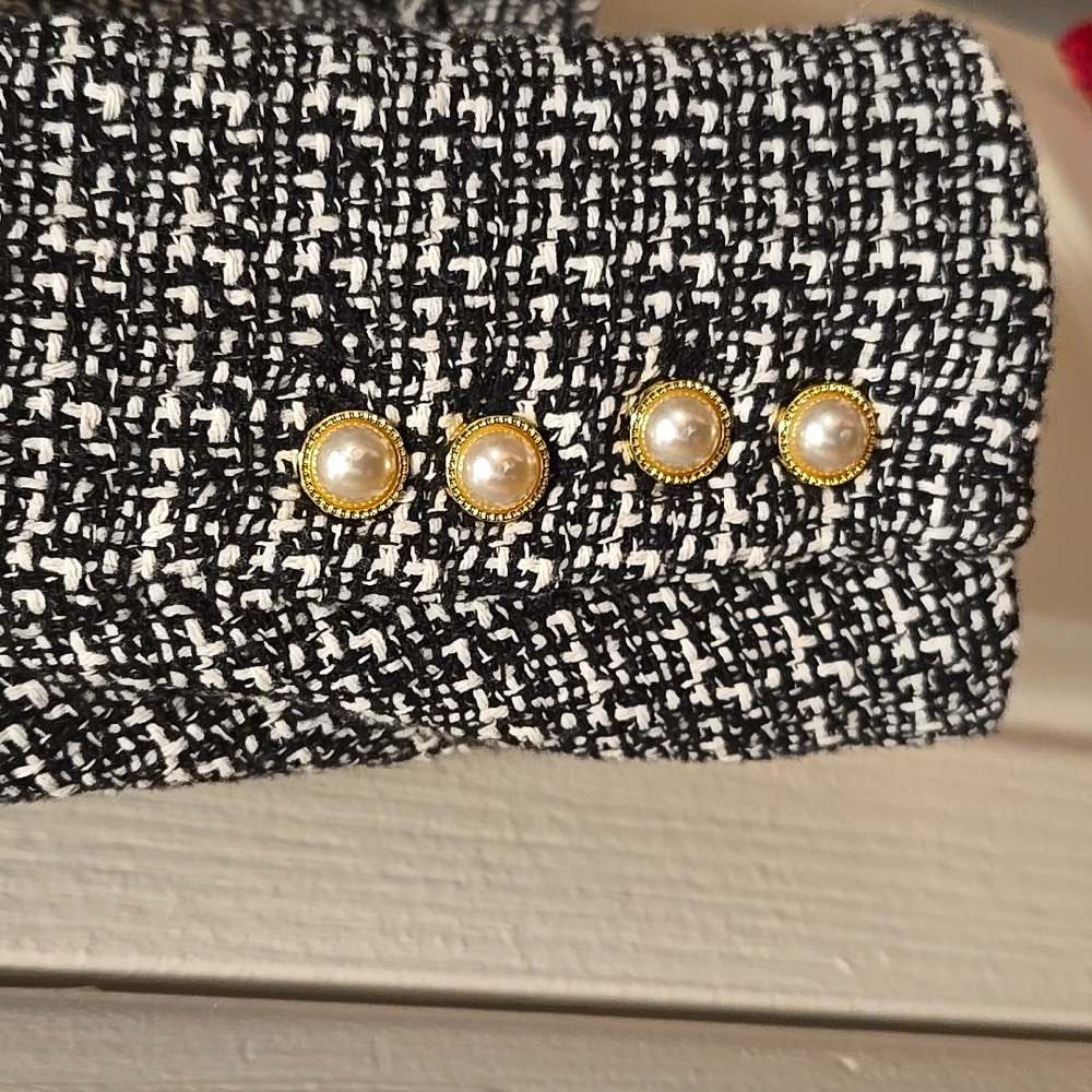 Nanette Lepore Women's Black and White Tweed Jacket - Picture 2 of 7